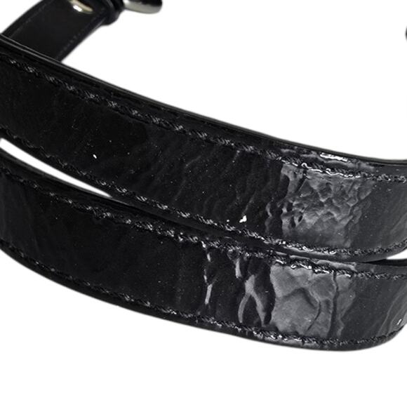 Coach East West Embossed Gallery Tote Black Patent‎ Leather w/ Scarf F17723 - Picture 16 of 16